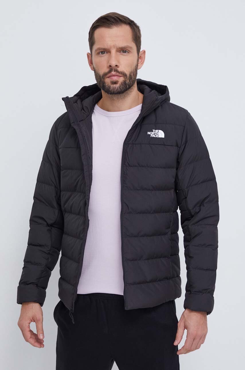

Пухено яке The North Face в черно преходен модел, Черен