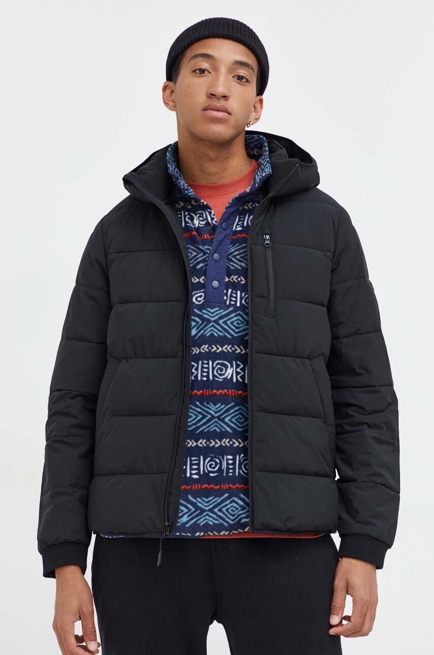 

Яке Abercrombie & Fitch в черно преходен модел, Черен