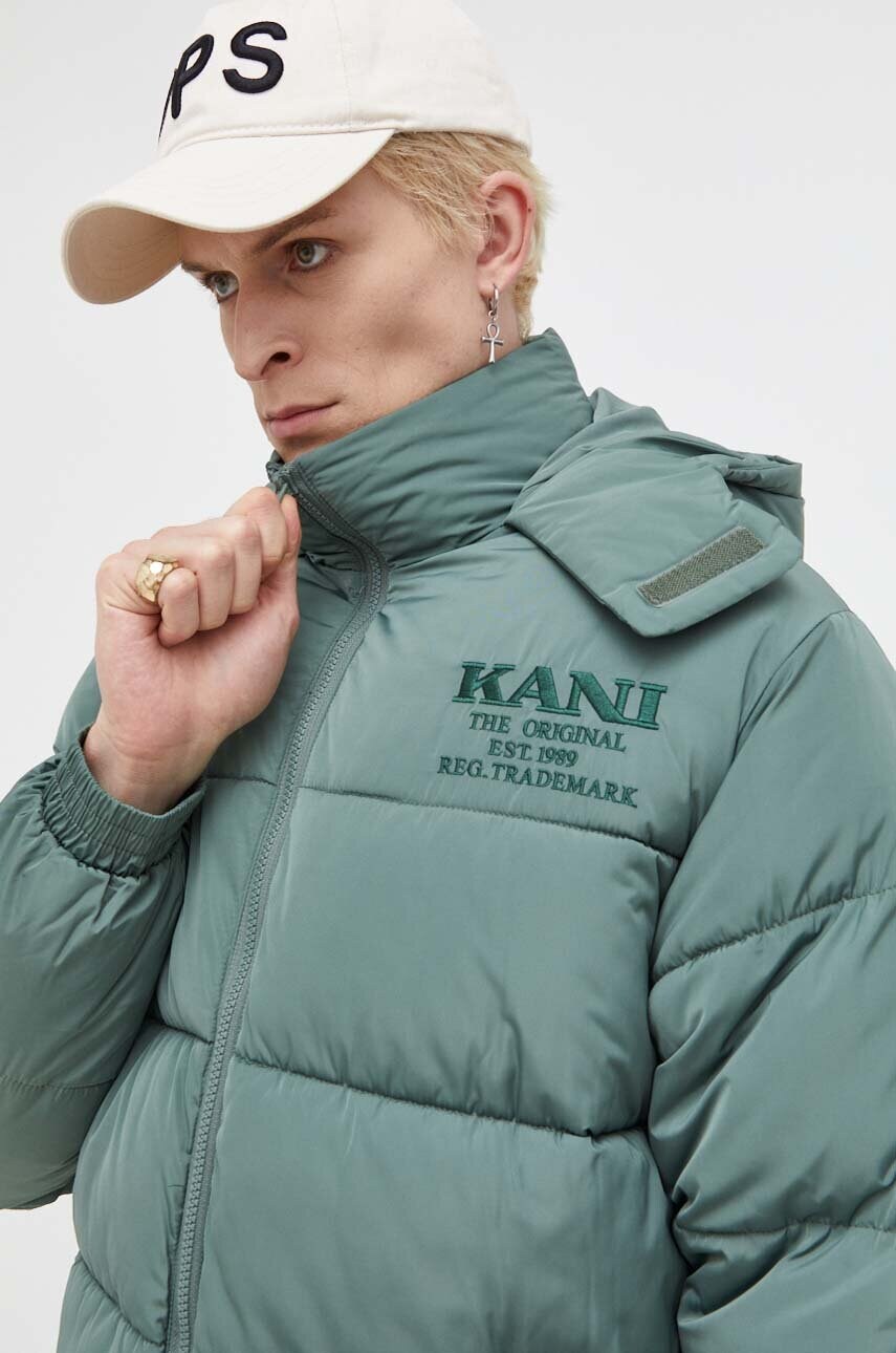 

Куртка Karl Kani мужская цвет зелёный зимняя