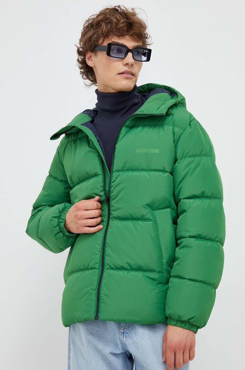 Bunda Marc O′Polo pánská, zelená barva, zimní - zelená - 100 % Polyester