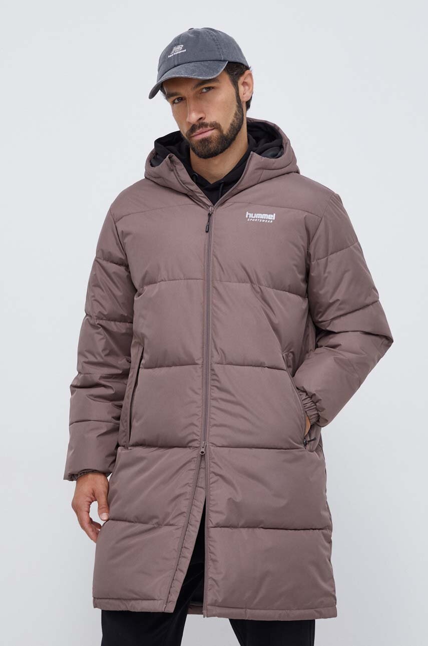 

Куртка Hummel мужская цвет коричневый зимняя