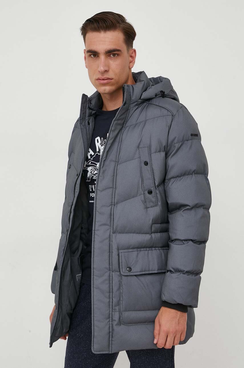 

Яке Geox SANFORD в сиво зимен модел, Сив