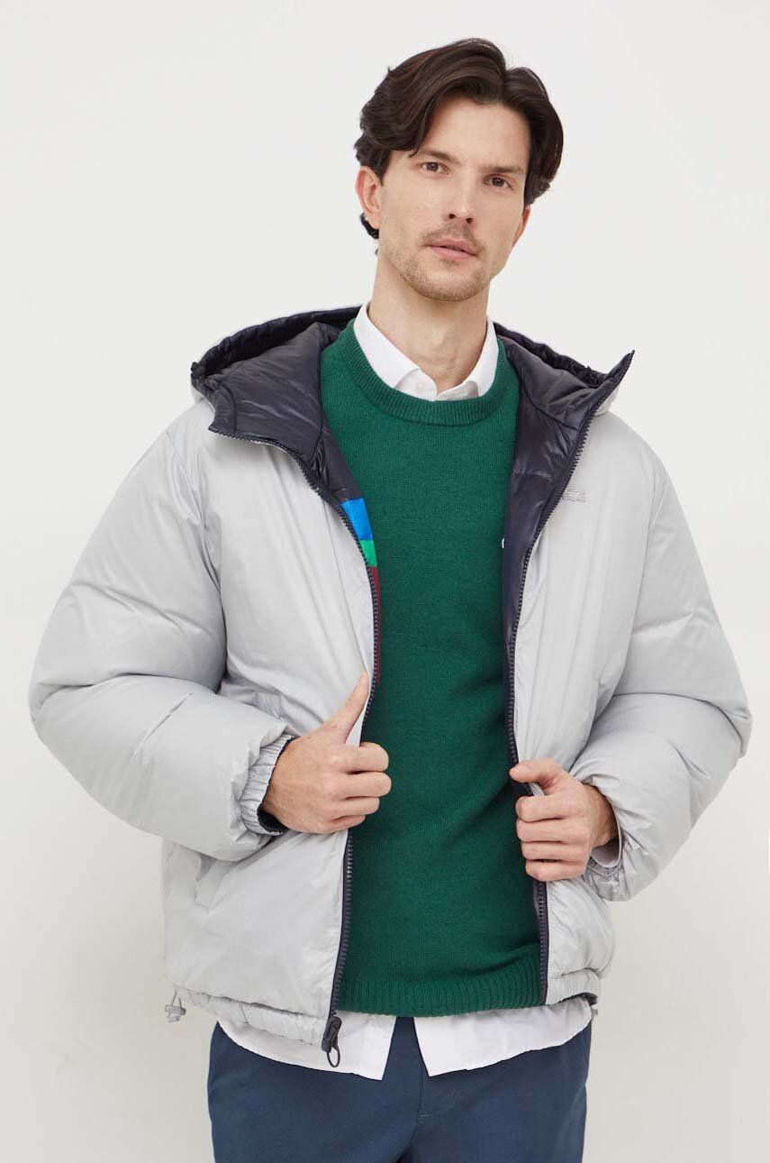 E-shop Oboustranná péřová bunda Lacoste pánská, zimní