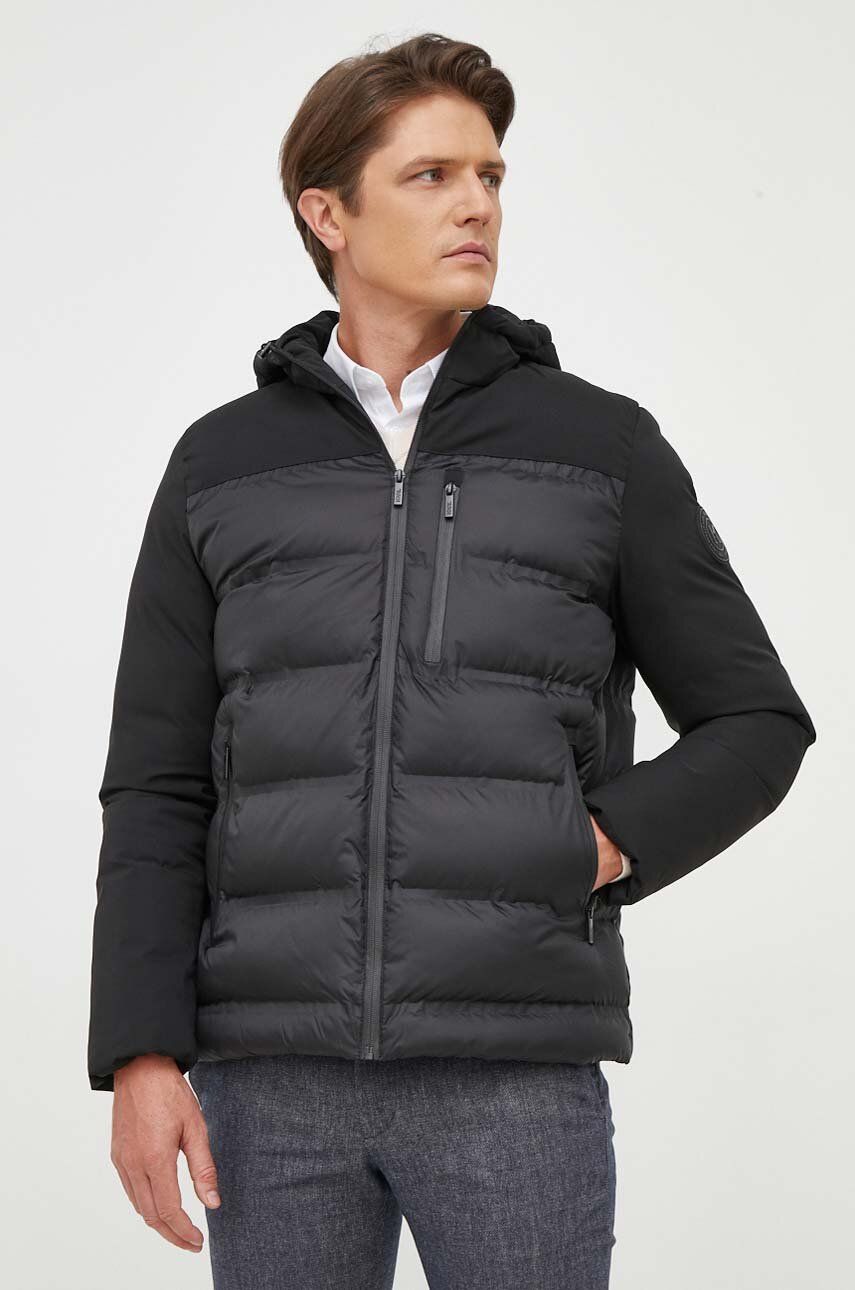 Bunda Karl Lagerfeld pánská, černá barva, zimní - černá - Hlavní materiál: 100 % Polyester Podš