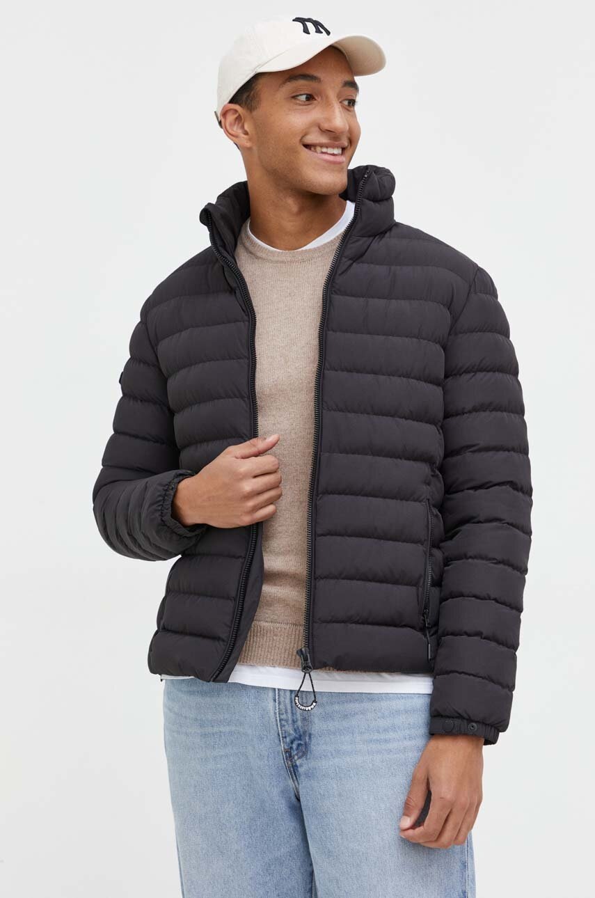 

Яке Superdry в черно зимен модел, Черен