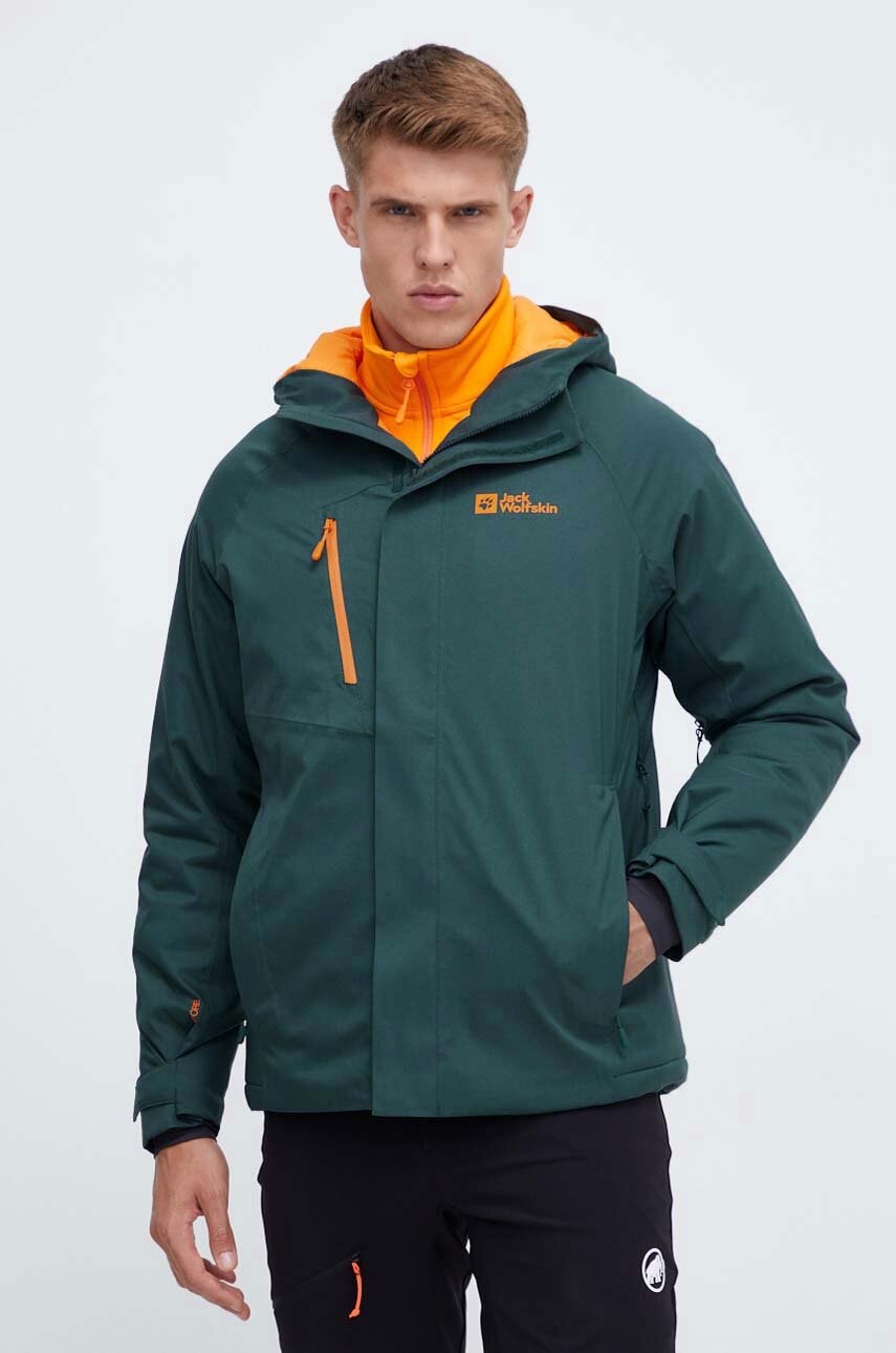 E-shop Outdoorová bunda Jack Wolfskin Troposphere zelená barva