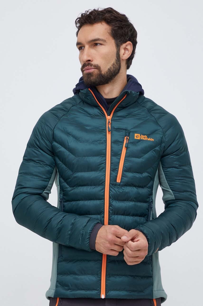 Levně Sportovní bunda Jack Wolfskin ROUTEBURN PRO zelená barva, 1206862