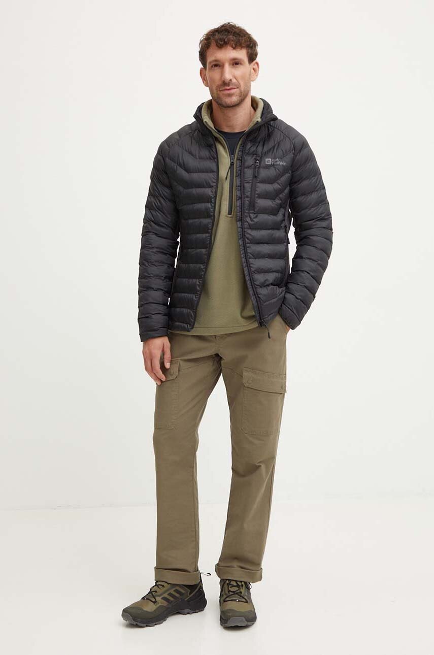 Αθλητικό μπουφάν Jack Wolfskin ROUTEBURN PRO χρώμα: πράσινο, 1206862 φωτογραφία