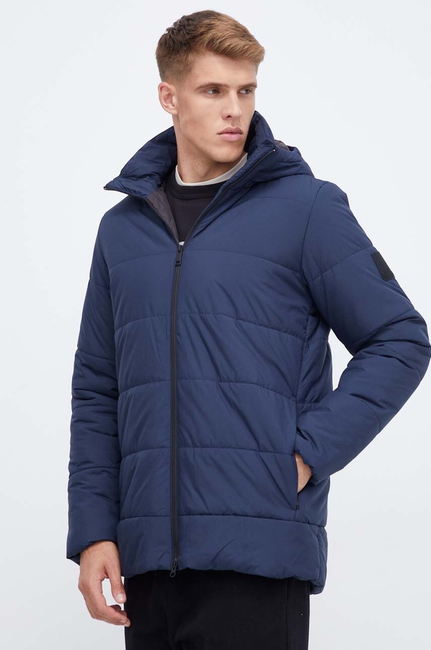 Jack Wolfskin Geaca Barbati, Culoarea Albastru Marin, De Tranzitie