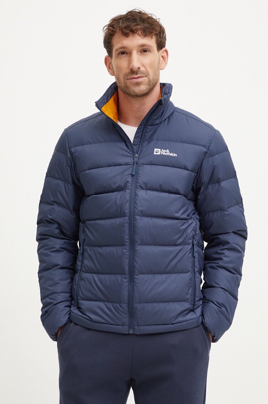 Jack Wolfskin geaca sport din puf Ather culoarea verde, 1207681