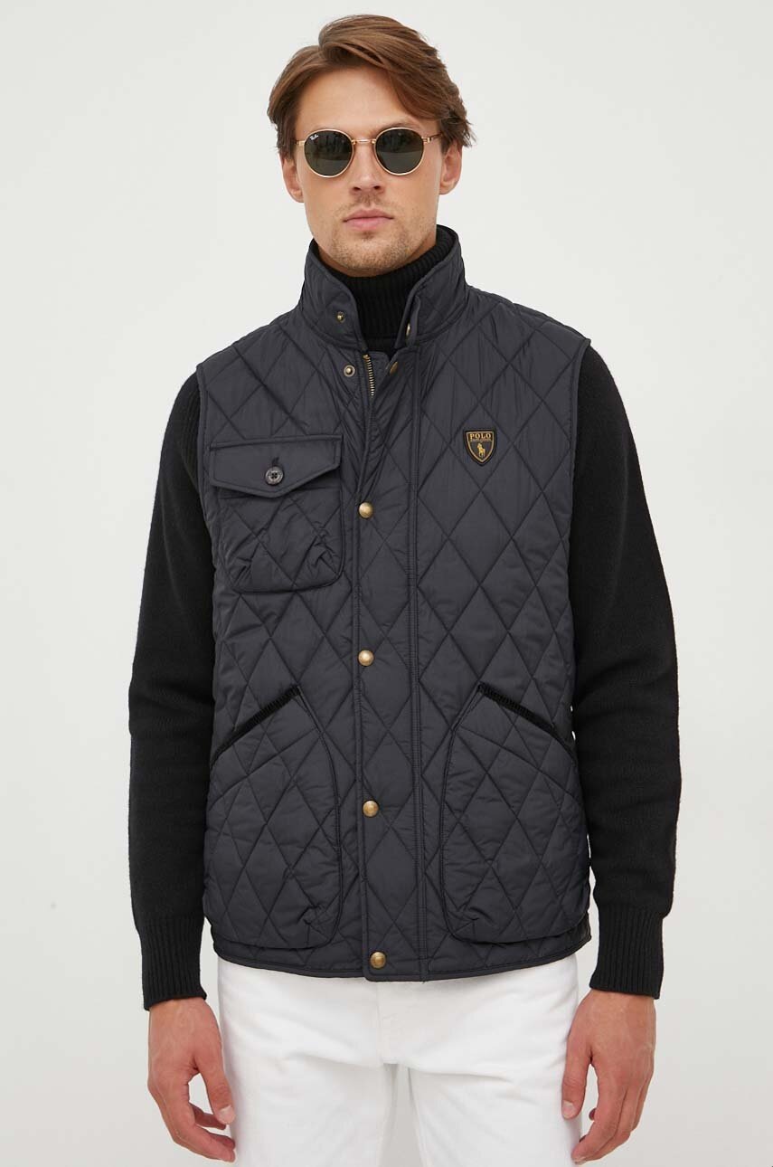 

Безрукавка Polo Ralph Lauren чоловічий колір чорний перехідний