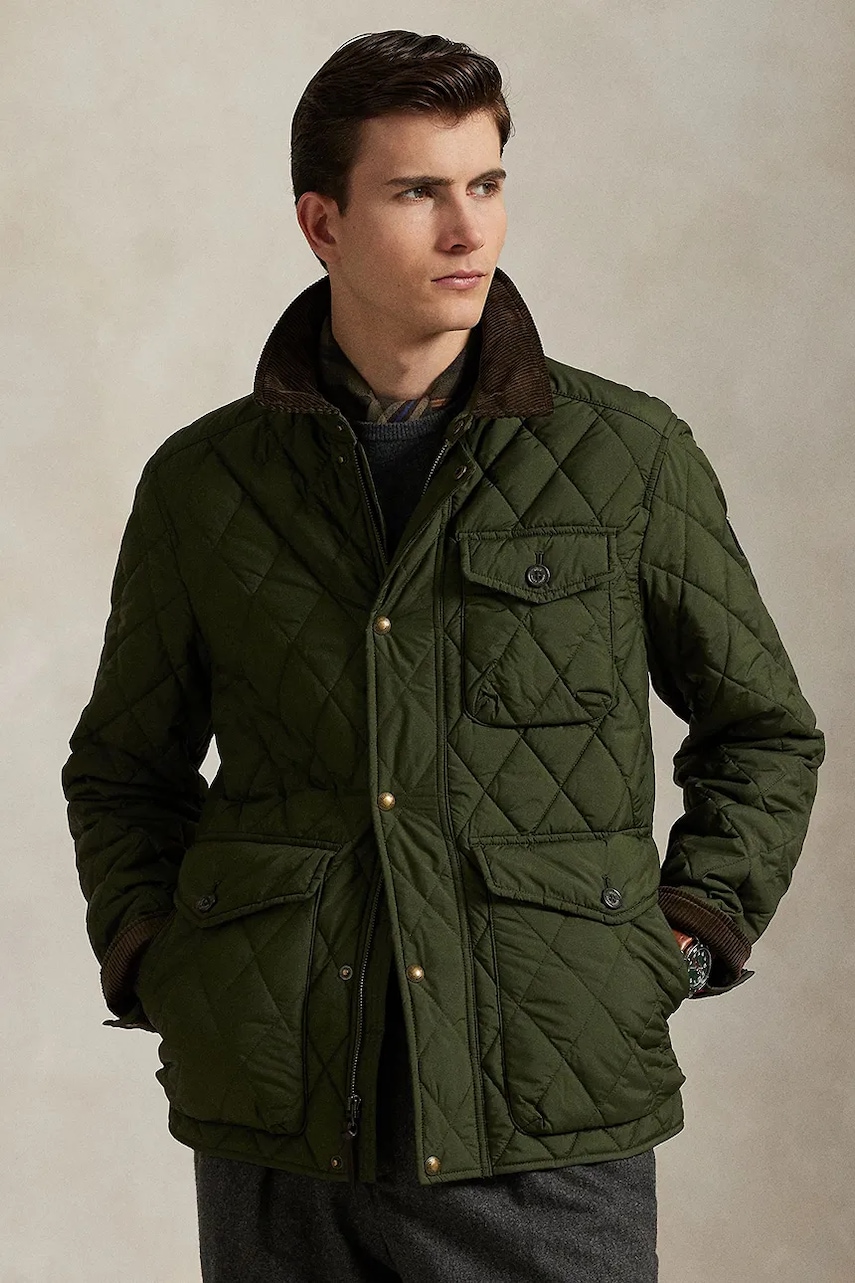 Levně Bunda Polo Ralph Lauren zelená barva, přechodná, 710847071