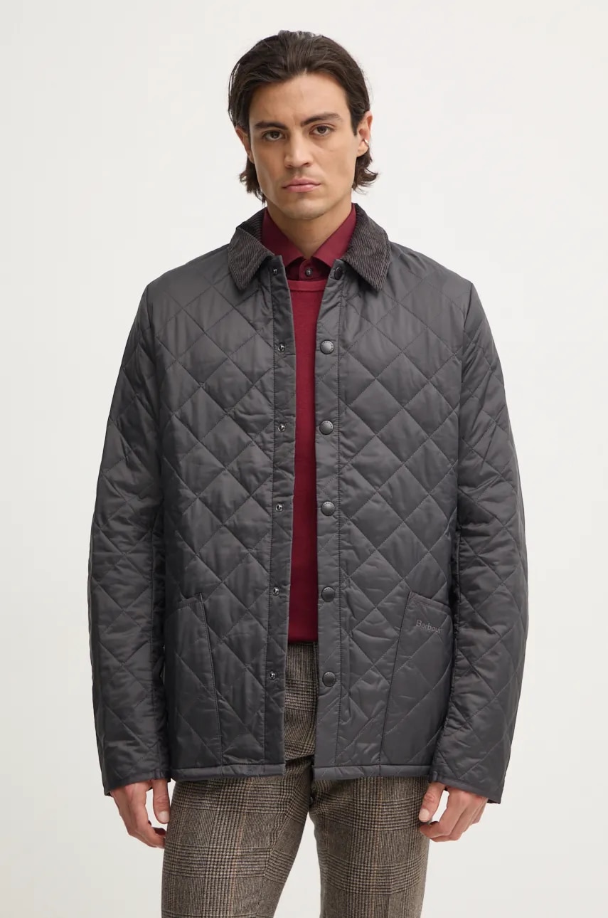 Barbour geaca barbati, culoarea negru, de tranzitie