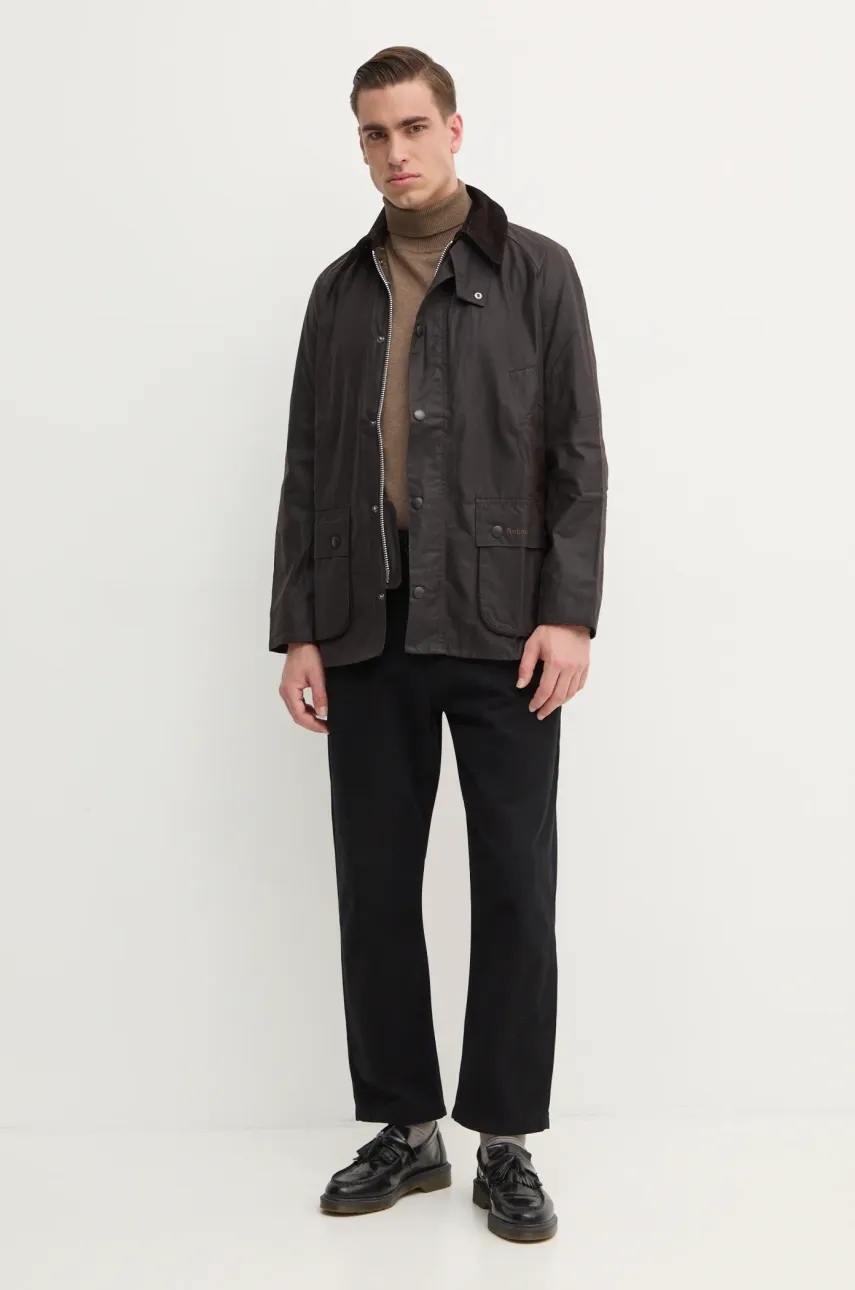 Куртка Barbour мужская цвет коричневый переходная Куртка Barbour мужская цвет коричневый переходная