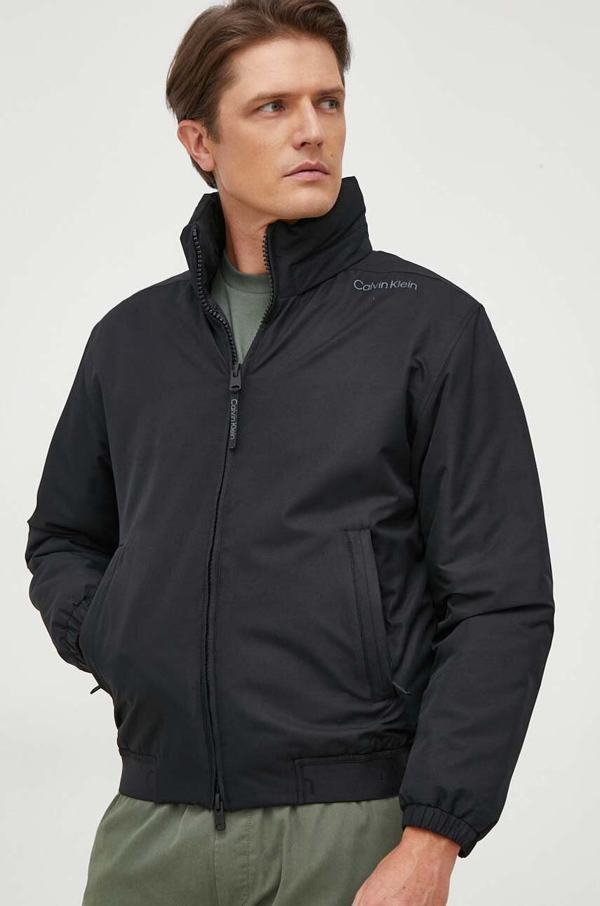 

Яке Calvin Klein Performance в черно зимен модел, Черен