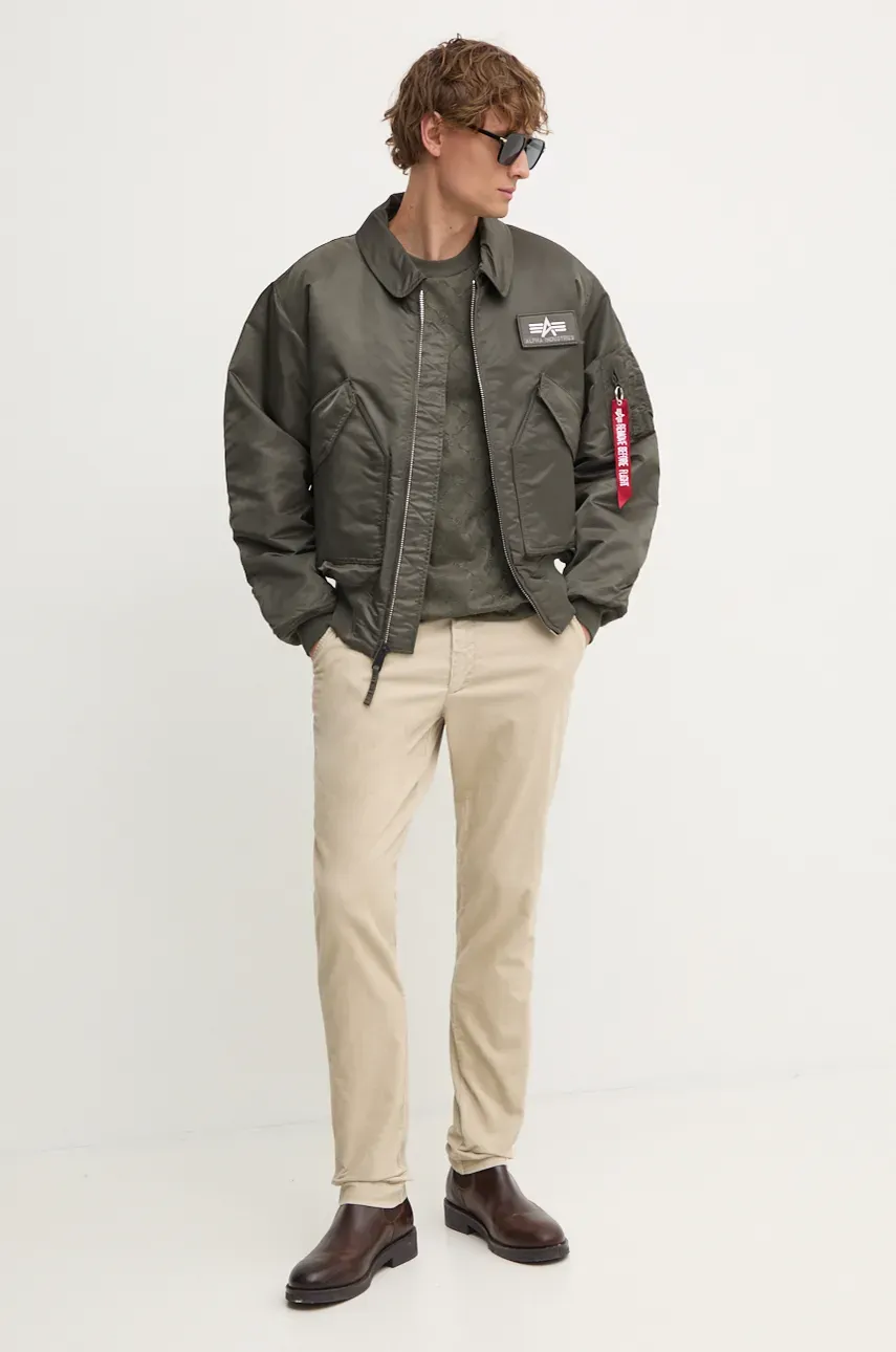 Куртка Alpha Industries мужская цвет серый зимняя Куртка Alpha Industries мужская цвет серый зимняя