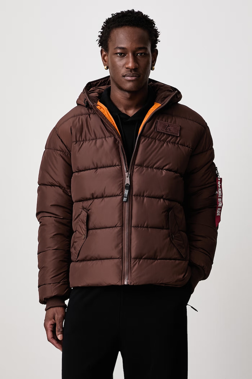 Alpha Industries  jachetă de iarnă pentru bărbați Hooded Puffer Alpha Faux Down