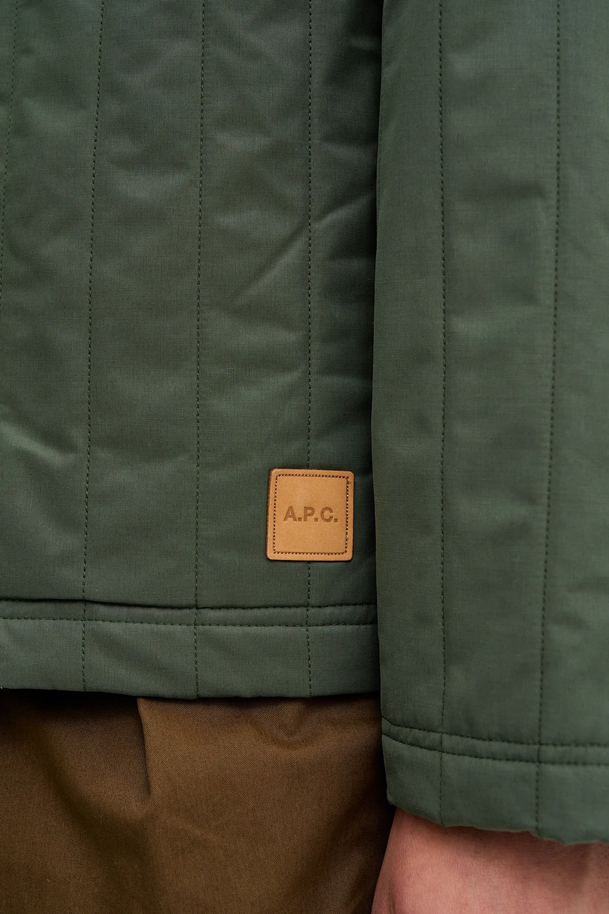 Μπουφάν A.P.C. χρώμα: πράσινο φωτογραφία