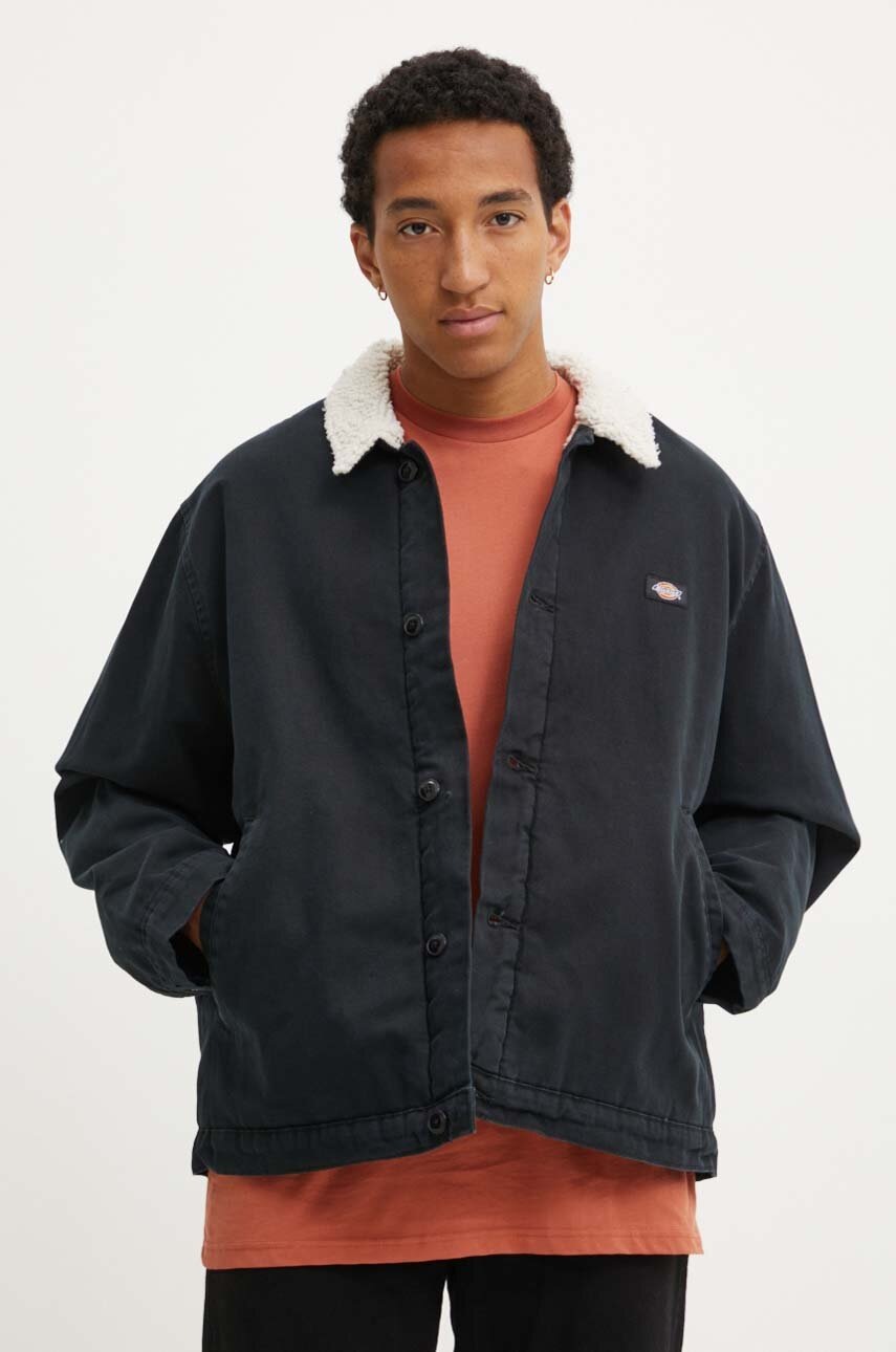 

Хлопковая куртка Dickies цвет чёрный переходная