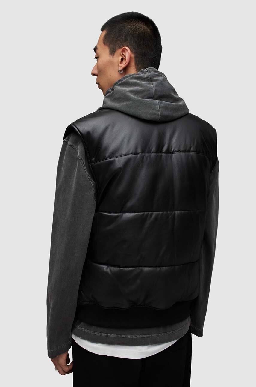 Безрукавка AllSaints ML007Y NARO PUFFER JACKET чоловіча колір чорний перехідна 