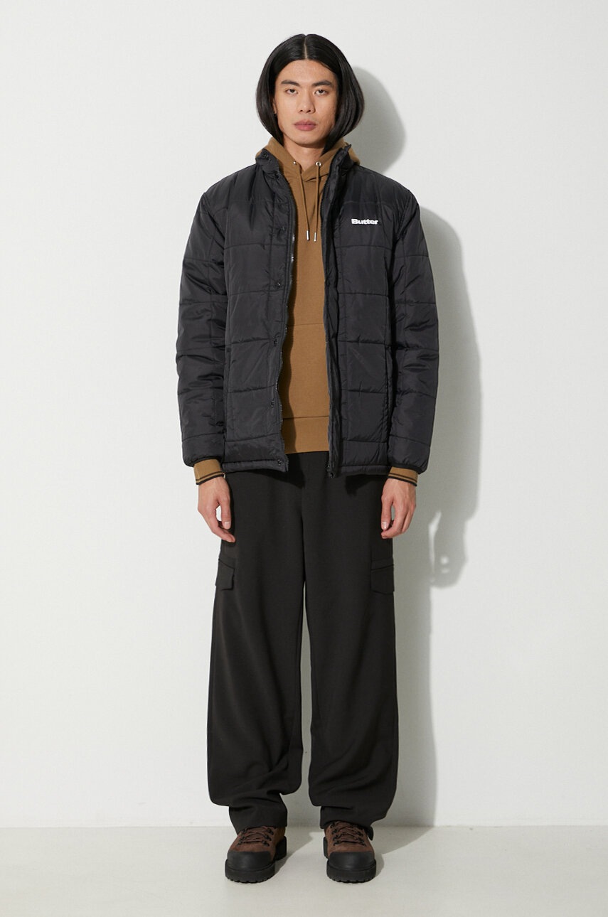 Μπουφάν Butter Goods Grid Puffer Jacket χρώμα: μαύρο, BGQ3233404 F3BGQ3233404 φωτογραφία