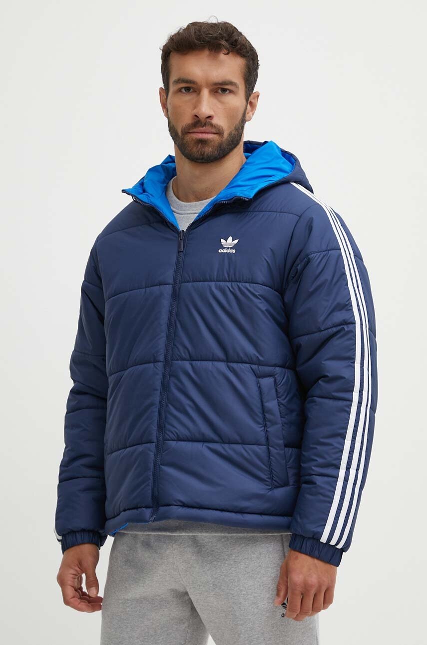 

Яке с две лица adidas Originals Adicolor Reversible в синьо зимен модел IL2583, Син