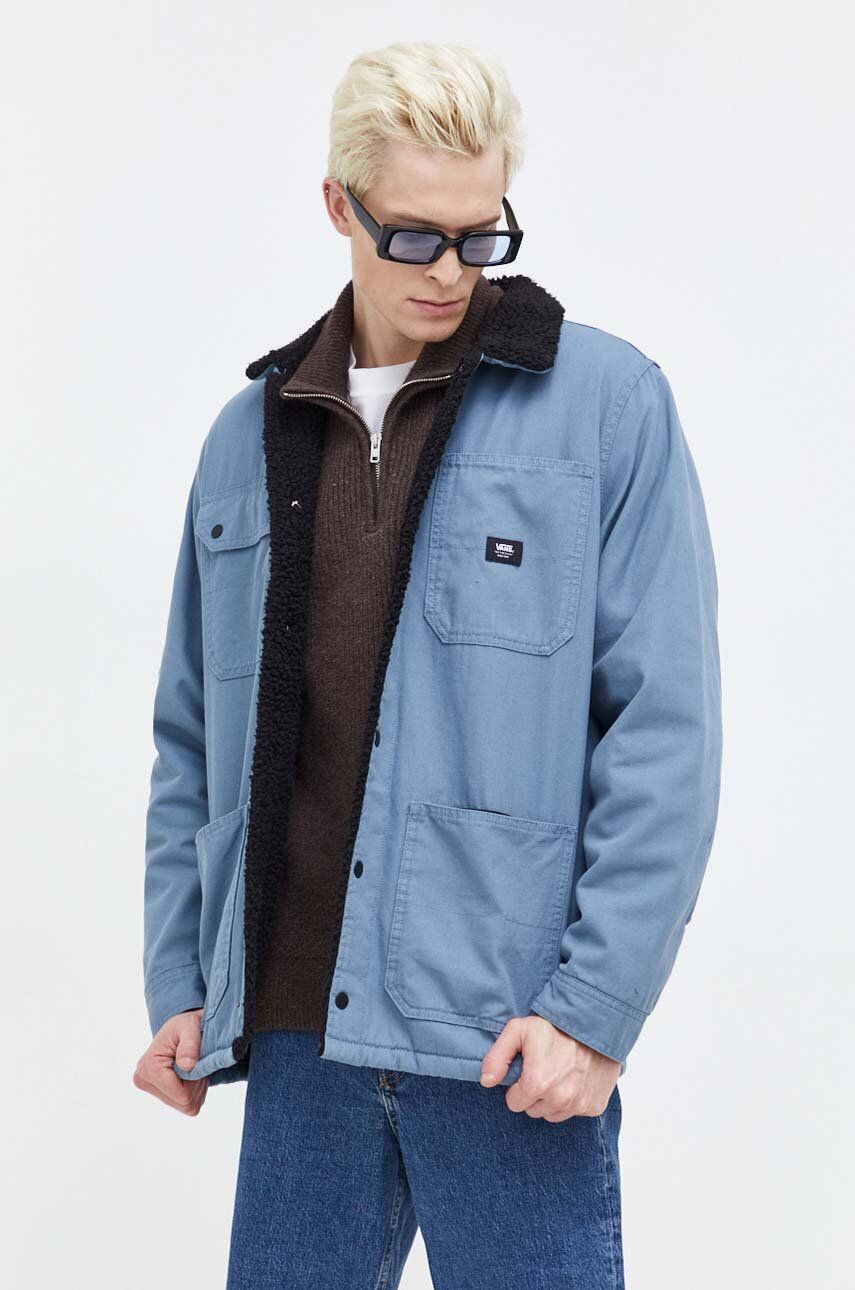 Košilová bunda Vans - modrá - Hlavní materiál: 100 % Polyester Podšívka: 100 % Polyester