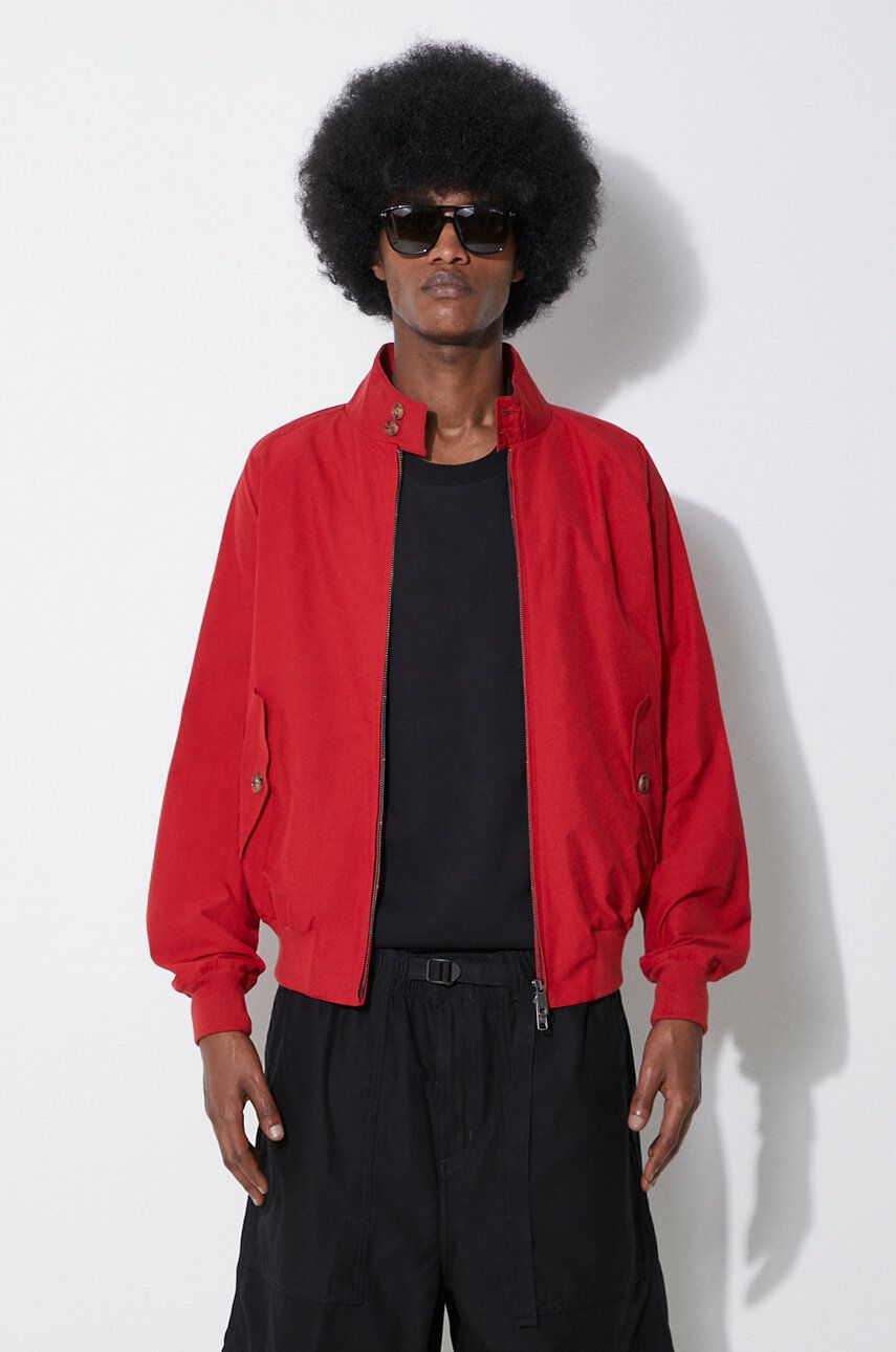 Bomber bunda Baracuta G9 Cloth červená barva, přechodná, BRCPS0001