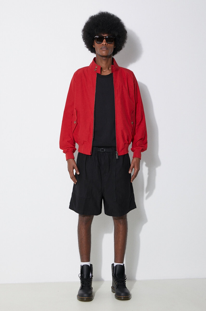 Μπουφάν bomber Baracuta G9 Cloth ανδρικό, χρώμα: κόκκινο, BRCPS0001 φωτογραφία