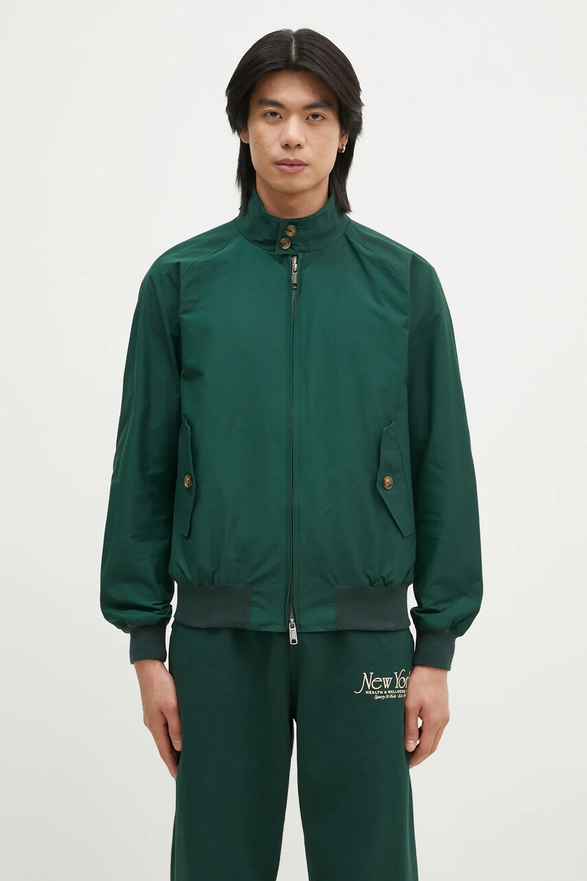 

Яке бомбър Baracuta G9 Cloth в зелено преходен модел BRCPS0001, Зелен