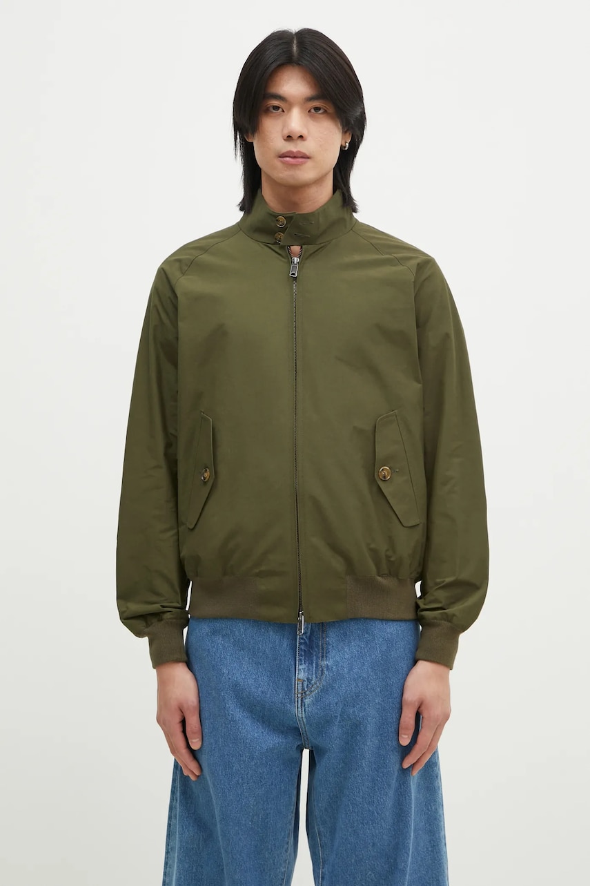 Bomber bunda Baracuta G9 Cloth zelená barva, přechodná, BRCPS0001