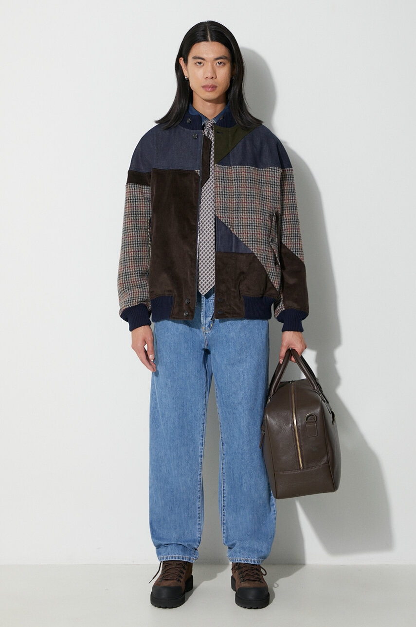 Bunda s prímesou vlny Baracuta Cotton PU Derby