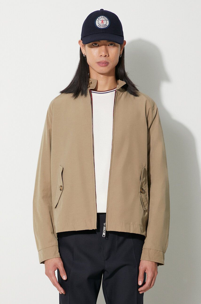Bomber bunda Baracuta G4 Cloth béžová barva, přechodná, BRCPS1006