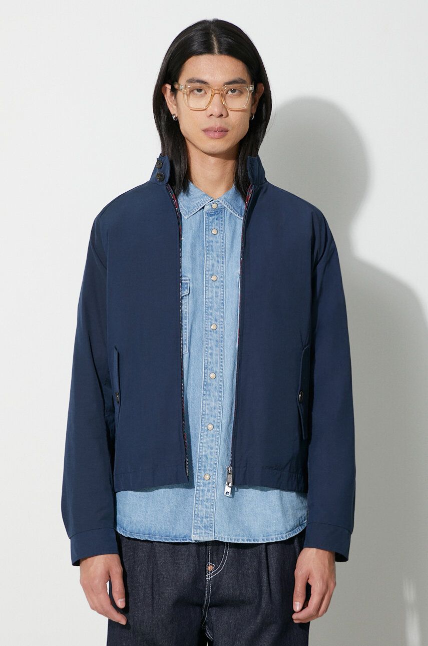 Baracuta geacă bomber G4 Cloth bărbați, culoarea bleumarin, de tranziție, BRCPS1006