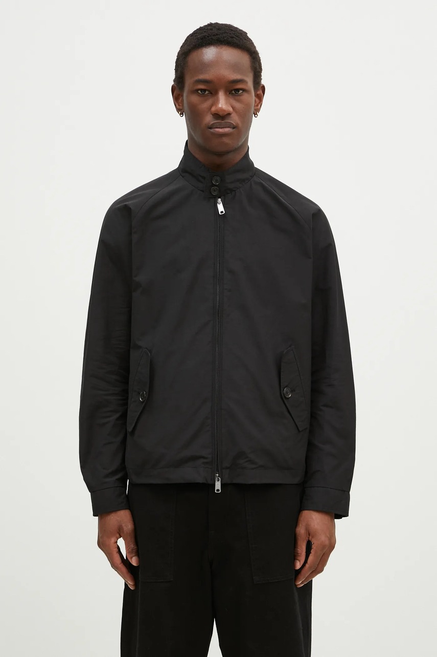 Baracuta geacă bomber G4 Cloth bărbați, culoarea negru, de tranzitie, BRCPS1006
