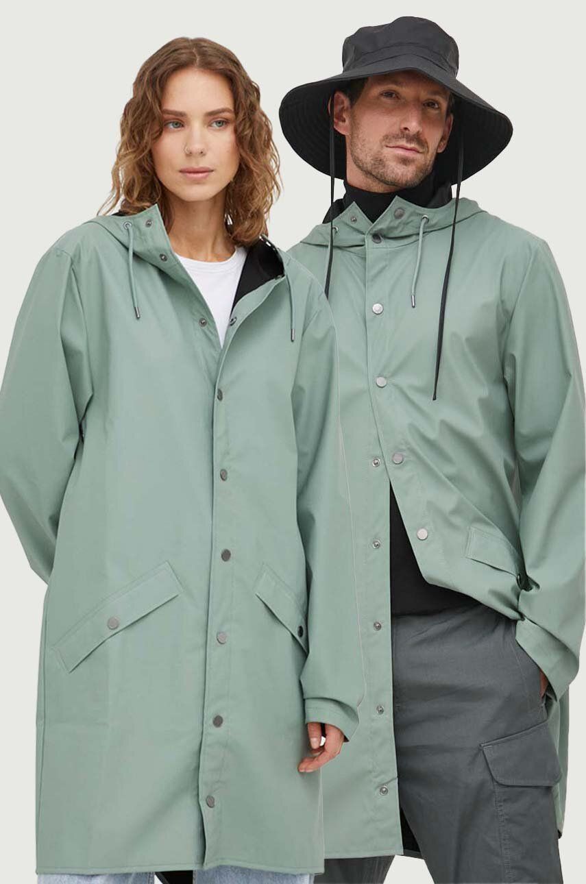 Rains geaca de ploaie 12020 Jackets culoarea verde, de tranzitie