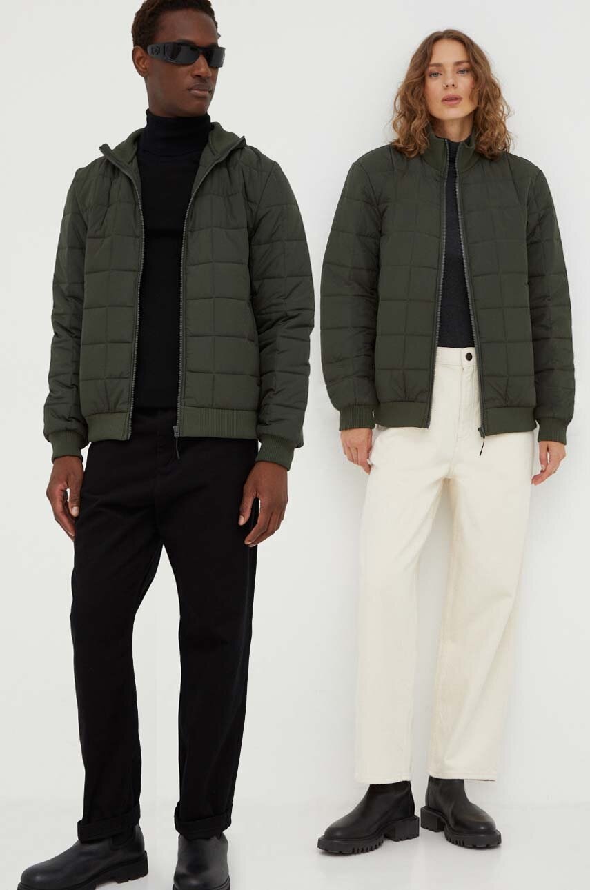 Rains geaca 18180 Jackets culoarea verde, de tranzitie