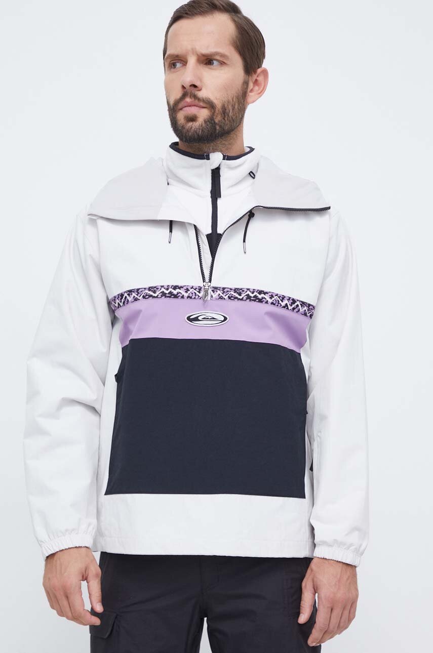Μπουφάν Quiksilver Steeze χρώμα: άσπρο φωτογραφία