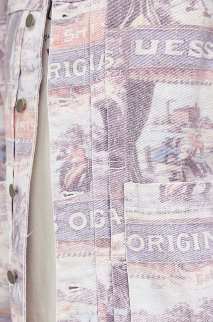Джинсова куртка Guess Originals перехідна oversize 