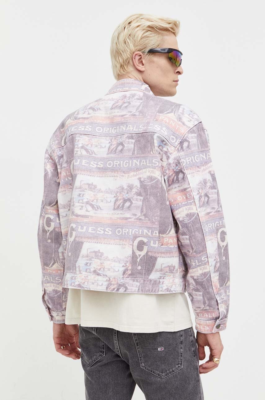 Джинсова куртка Guess Originals перехідна oversize 