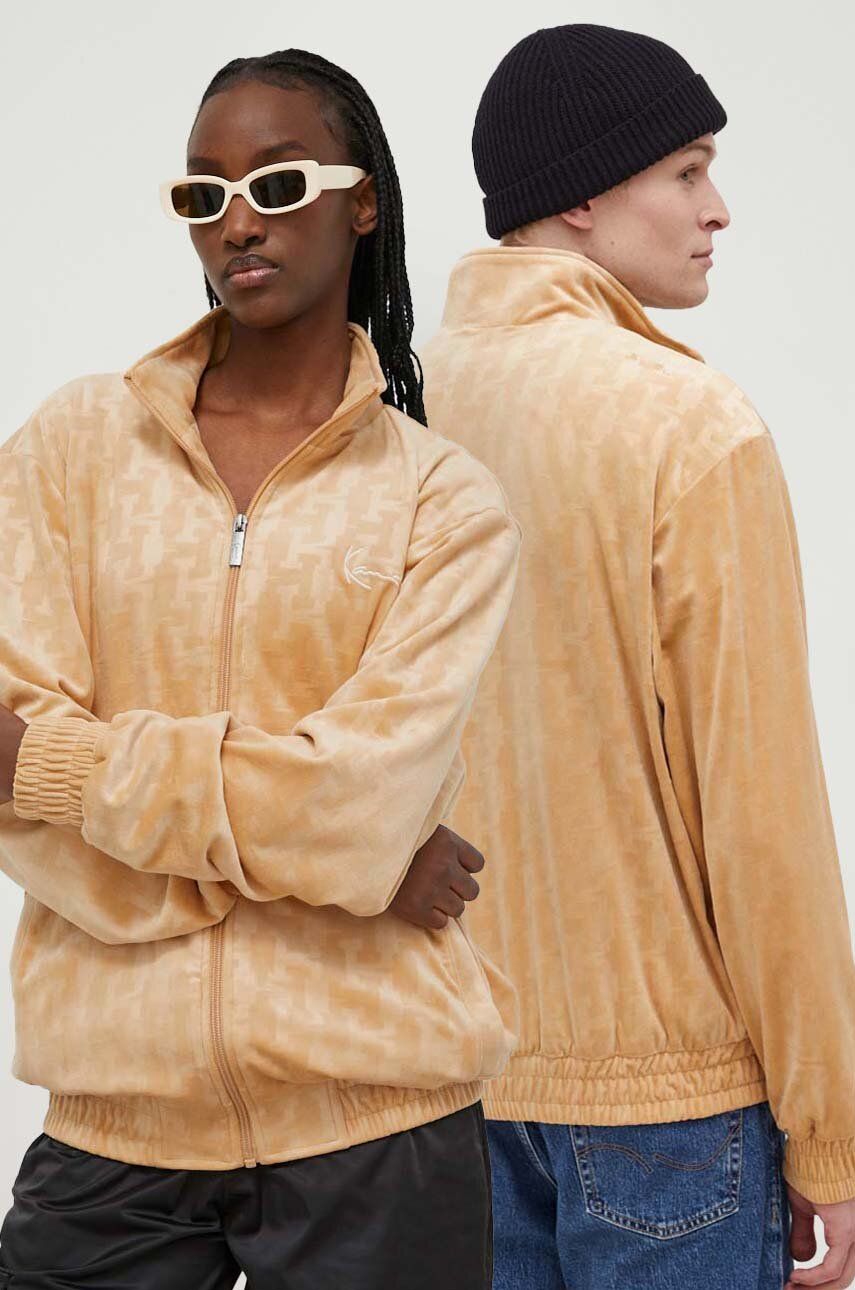 Karl Kani bluza culoarea bej, modelator