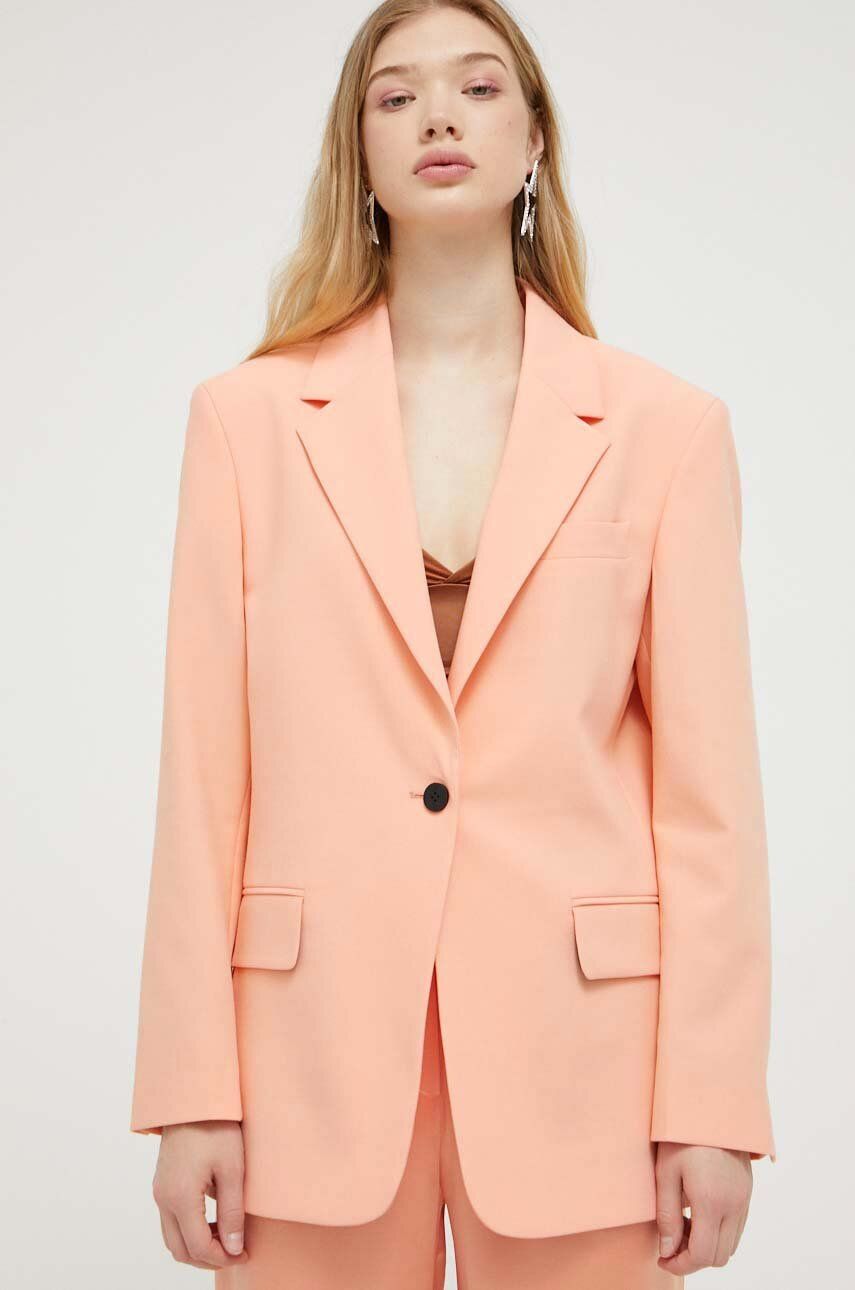 Sako HUGO oranžová barva - oranžová -  Hlavní materiál: 64 % Polyester