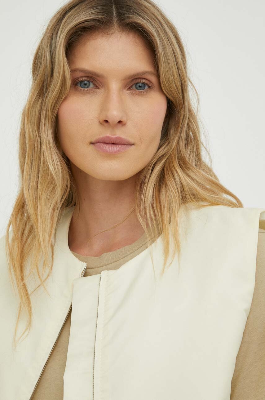 Αμάνικο μπουφάν Lovechild χρώμα: μπεζ φωτογραφία