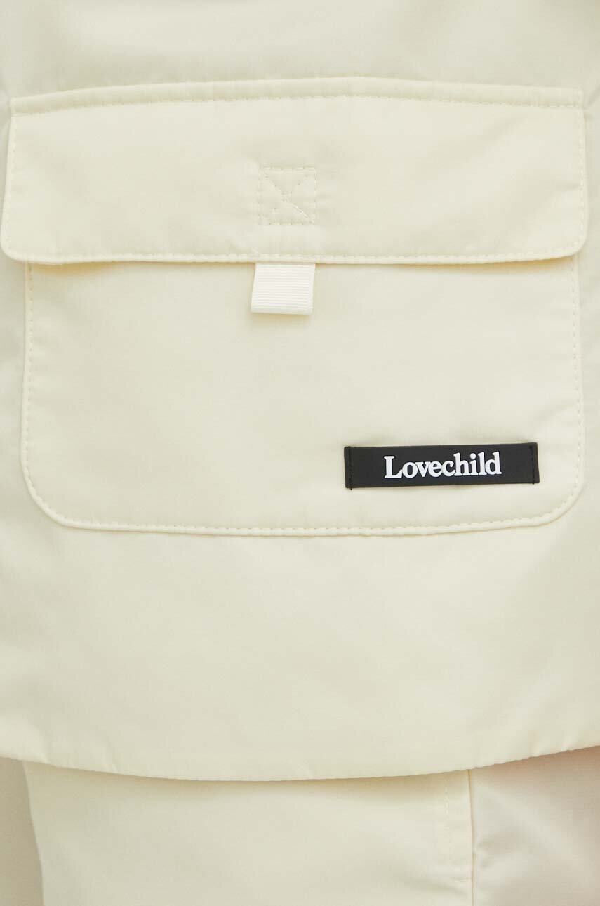 Αμάνικο μπουφάν Lovechild χρώμα: μπεζ φωτογραφία