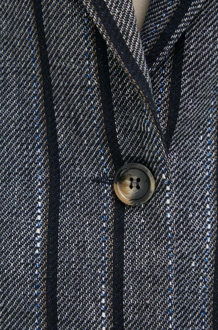 Blazer με μείγμα λινών Day Birger et Mikkelsen χρώμα: μαύρο φωτογραφία