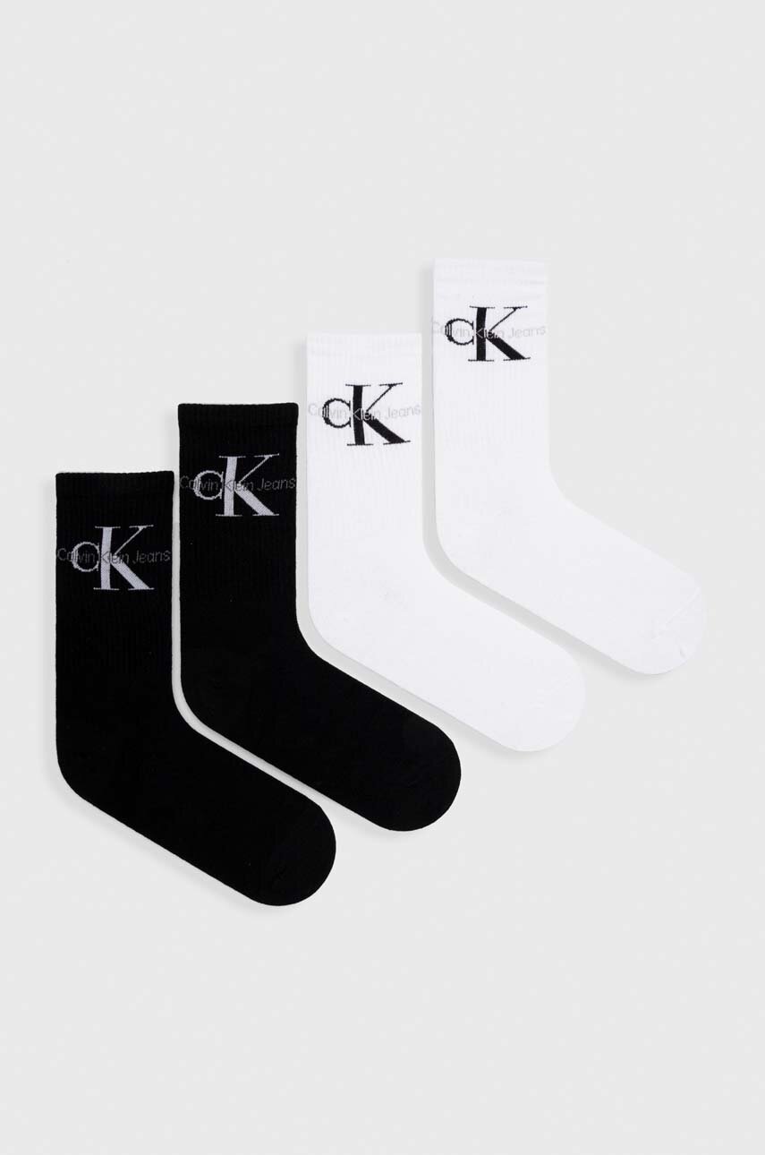 

Чорапи Calvin Klein Jeans (4 броя) в черно, Черен