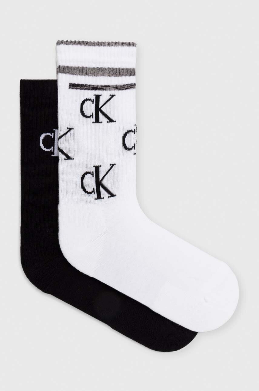

Чорапи Calvin Klein Jeans (2 броя) в бяло, Бял