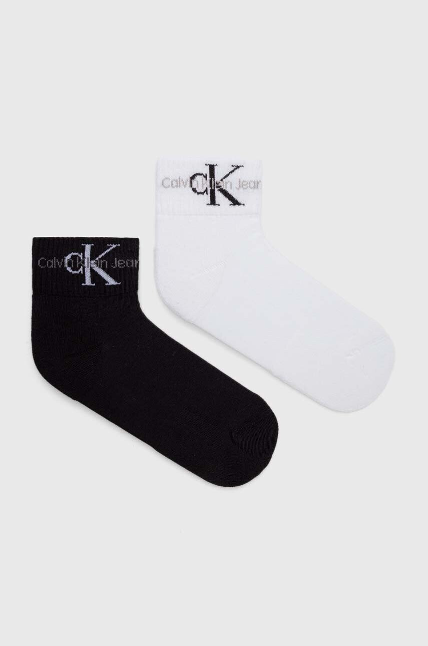 

Чорапи Calvin Klein Jeans (2 броя) в черно, Черен