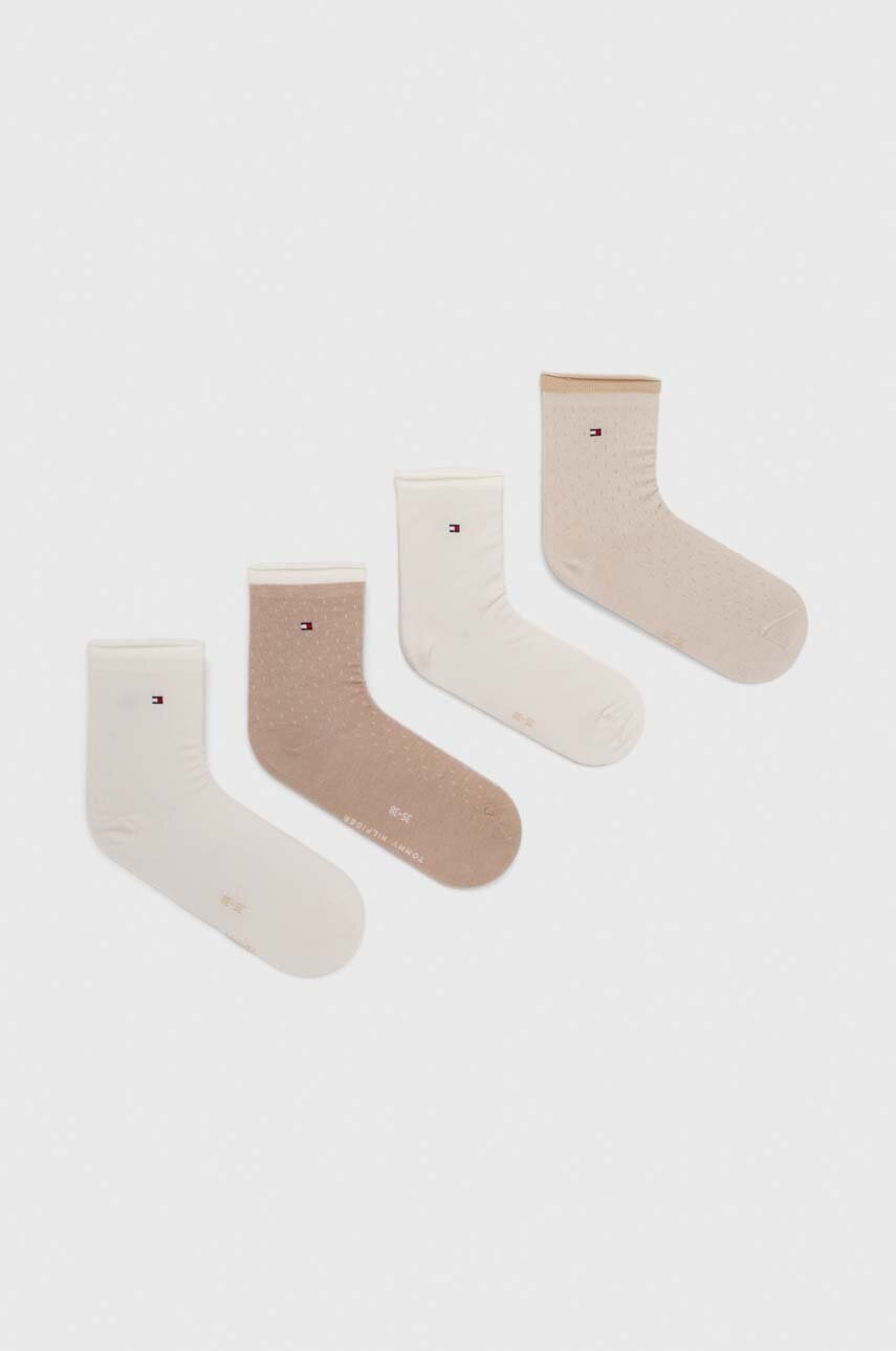 

Шкарпетки Tommy Hilfiger 4-pack жіночі колір білий