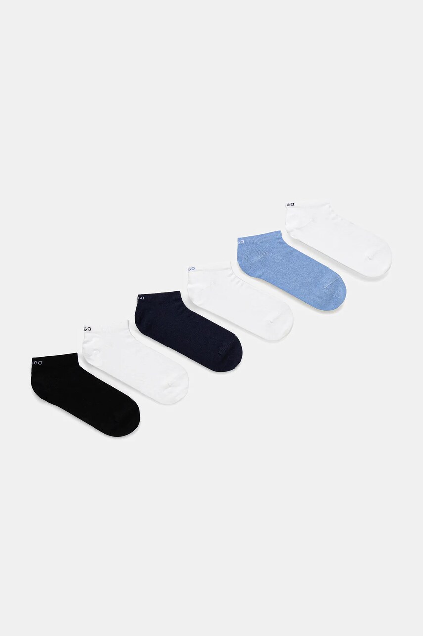 HUGO sosete 6-pack culoarea alb